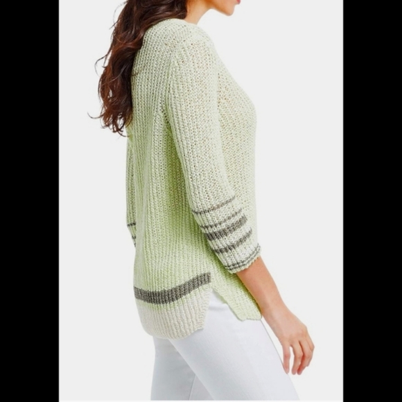 NWOT - NIC+ZOE: Women's Magnolia Stripe Sweater - Picture 11 of 12